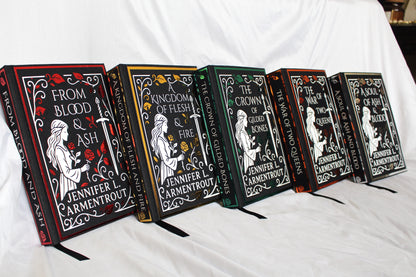 Blood and Ash Series by Jennifer L Armentrout Rebound Special Custom Edition Set, Fantasy Romance Rebind Set, Handmade