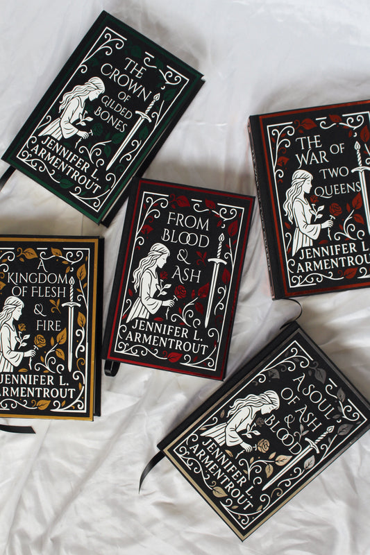 Blood and Ash Series by Jennifer L Armentrout Rebound Special Custom Edition Set, Fantasy Romance Rebind Set, Handmade