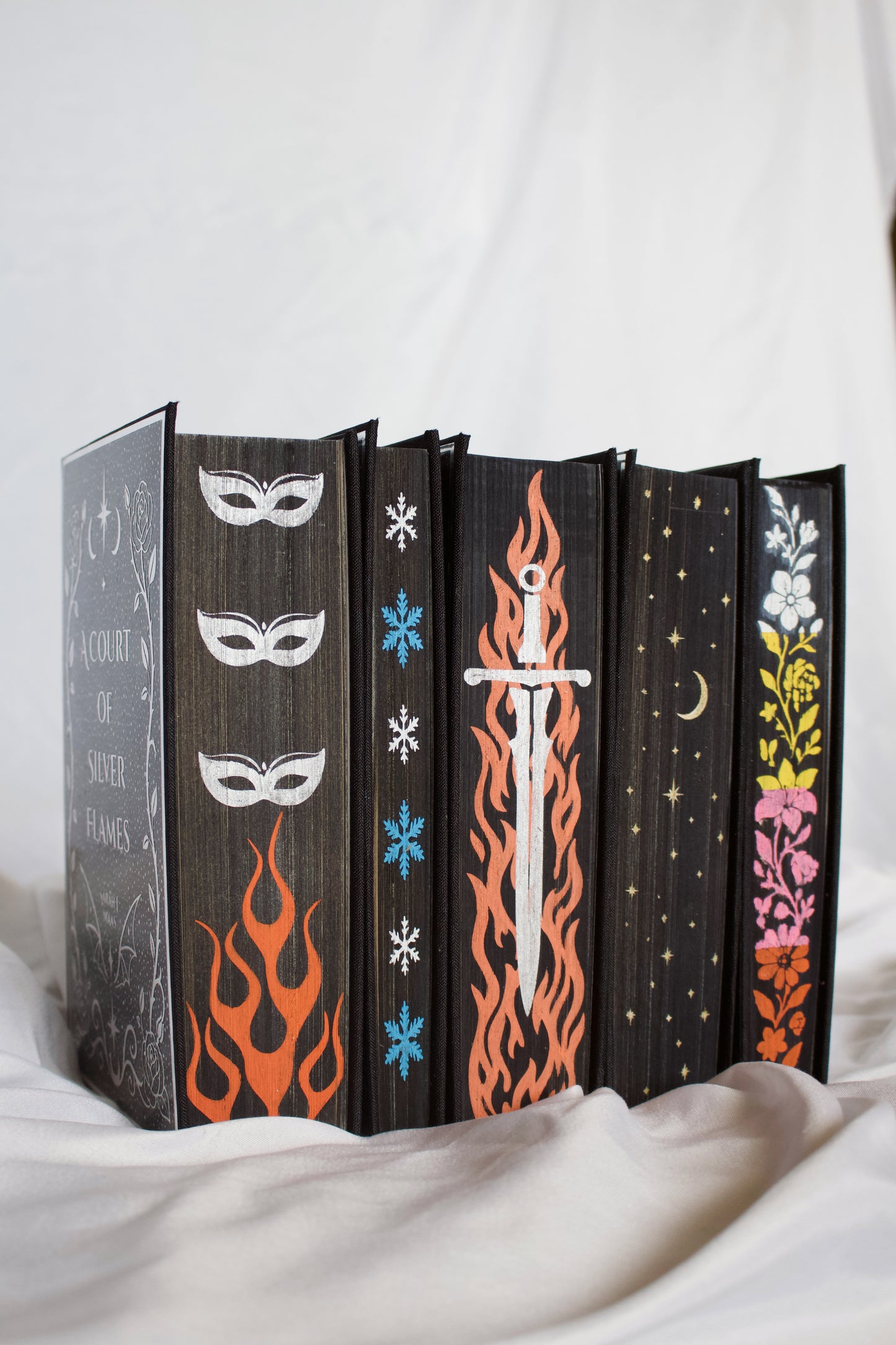 A Court of Thorns and Roses (ACOTAR) Series Set Rebinds | Handmade, Custom Special Edition, Rebound Books
