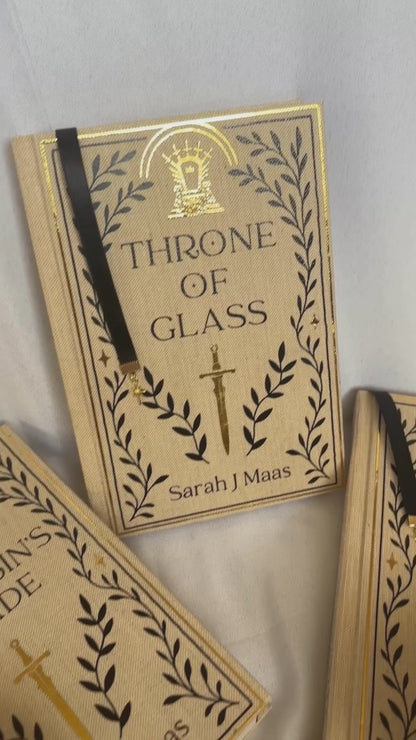 Throne of Glass Series by Sarah J Maas Full Rebound Set | Handmade Special Custom Editions