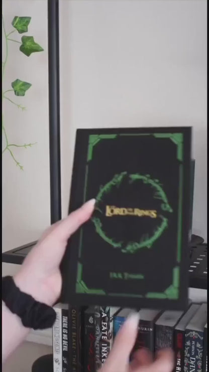 Lord of the Rings Bookbinding Book Cover PNG – Front & Spine for DIY Rebind | Printable High-Res Digital File