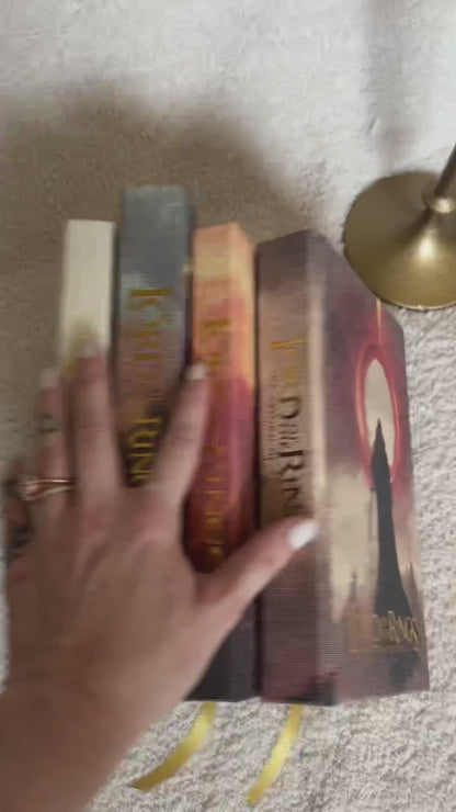 The Fellowship of the Ring by J.R.R. Tolkien – Custom Canvas Hardcover Rebind