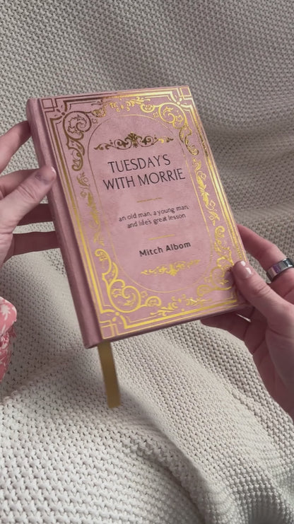 Tuesdays with Morrie by Mitch Albom Custom Handmade Rebind | Special Edition Rebound Book